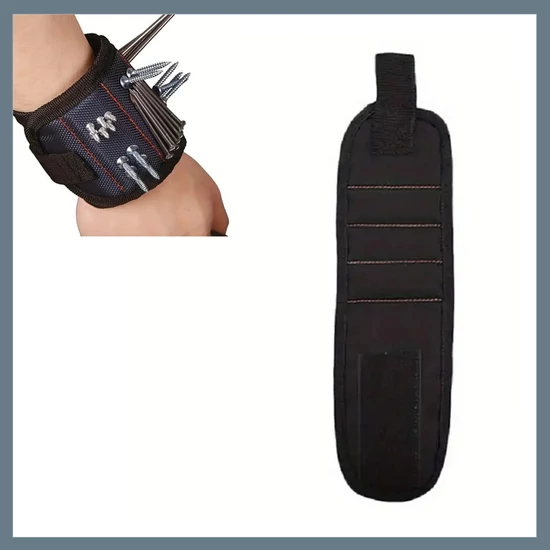 Mágneses Csuklópánt Csavarok és Szögek Tartásához - Fekete WW06543