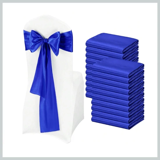 Székszoknya masni szett – királykék szatén, 10 darabos csomag 56079285kk