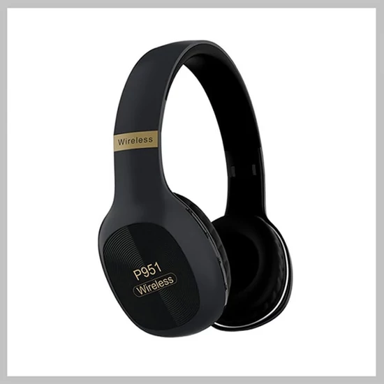 P951 Wireless bluetooth fejhallgató fekete HH-23