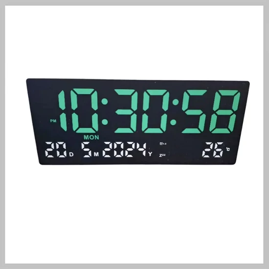 Digitális Ledes óra  naptárral JH3609