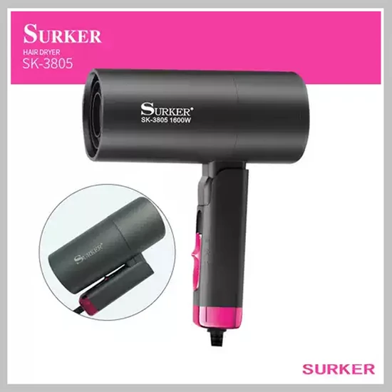 SURKER összehajtható hajszárító 1600W SK-3805