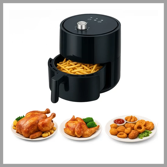 Silver Love forrólevegős sütő – 8 literes SC-808