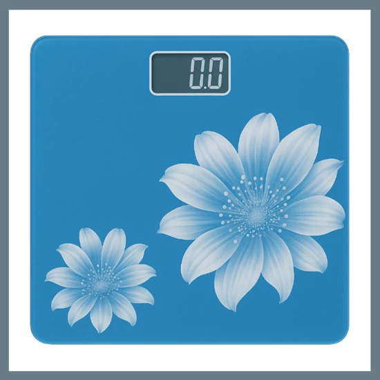 Digitális személymérleg virágmintával CDT-J