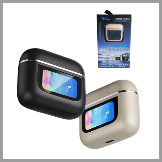 THO Lux vezeték nélküli fülhallgató – kompakt töltőtokkal TN-09