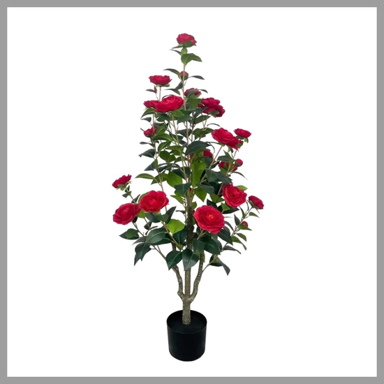 Műkamilla fa virág piros 114.3 cm JT88514
