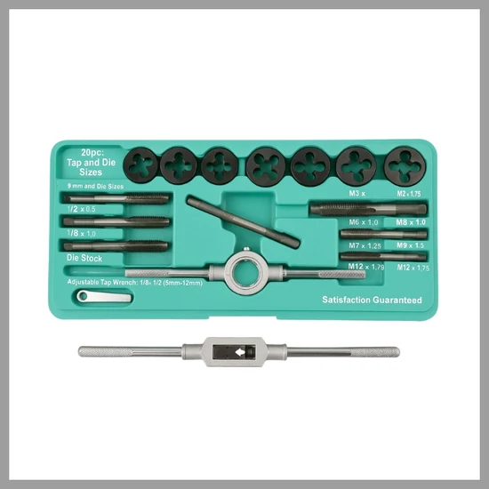 20 részes menetfúró és menetmetsző készlet SZ-20