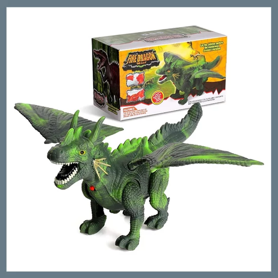 Tűzsárkány – Sétáló, hangot adó, világító játékfigura B09GKCLFNG