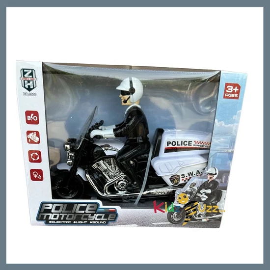 Motoros rendőr interaktív játék - Hang és fényhatások 0930