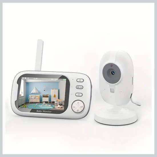Digitális babafigyelő kamerával és LCD kijelzős szülői egységgel KG158025