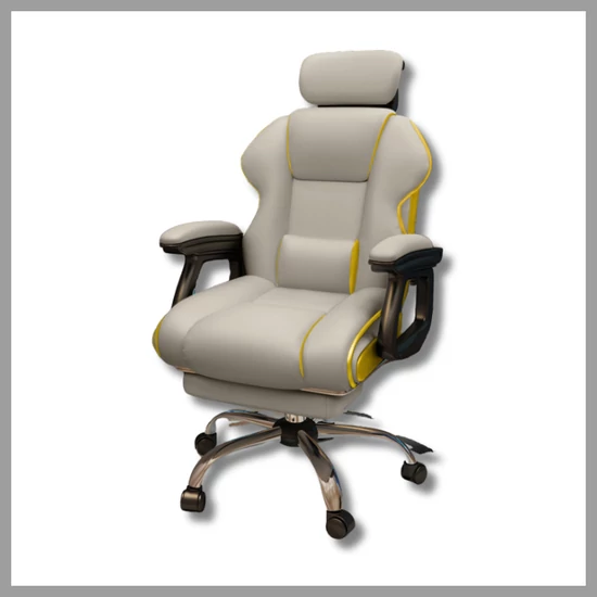 GamerElegance lábtartós szék szürke holm8093