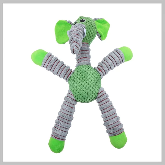 Plüss elefánt csipogó kutyajáték - extra erős - 42 cm holm0707