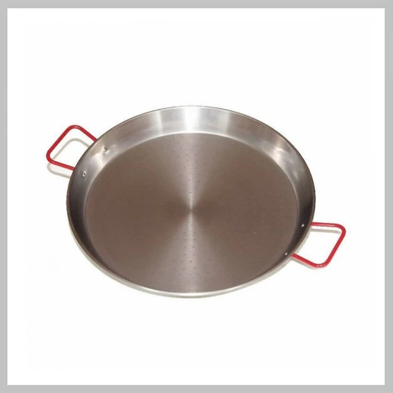 Paella serpenyő lapos polírozott 24 cm 13428