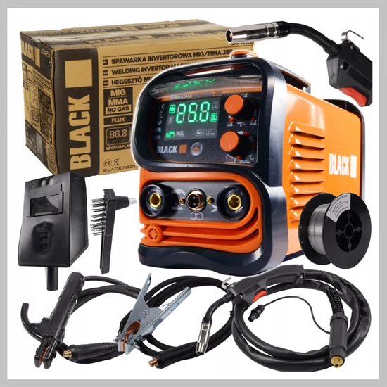 BLACK MIG MAG MMA Hegesztő 250A FLUX 37422