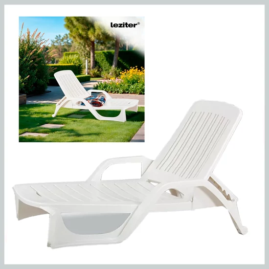 Leziter Miami napozóágy fehér LBM-WHT
