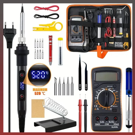 19 részes 80W-os Okos Forrasztópáka Készlet KN2222793