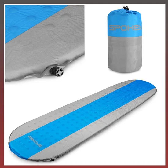 Spokey AIR MAT önfelfújó matrac szürke-kék 941064