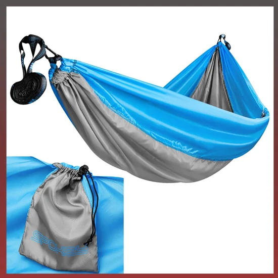 Spokey AIR ROCKER függőágy szürke-kék 941068