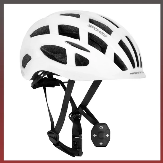 Spokey Kerékpáros sisak indexekkel fehér M méret 941266