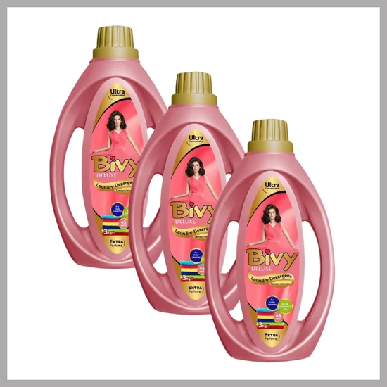 3x3 liter Bivy Deluxe folyékony mosószer – rózsaszín BIVY3
