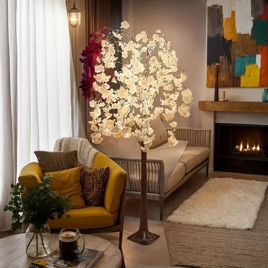 LED-es cseresznyefa világítás – 180 cm, meleg fehér DY1826989