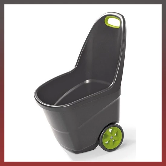 KETER EASY GO XL műanyag talicska 62 L szürke-zöld GOXL62L