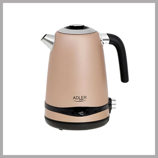 Adler Vízforraló LCD kijelzővel és hőmérsékletszabályzóval, 1,7L AD1295