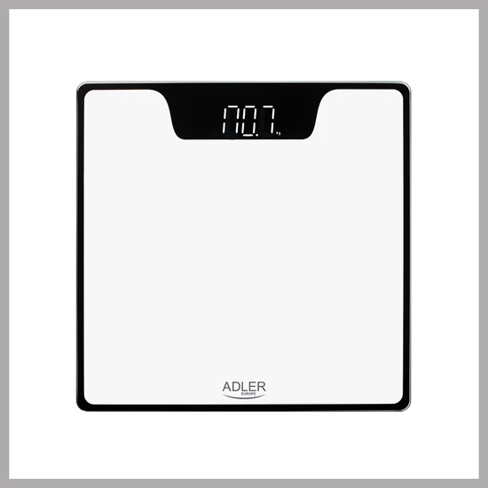 Adler személymérleg LED kijelzővel - fehér AD8174w