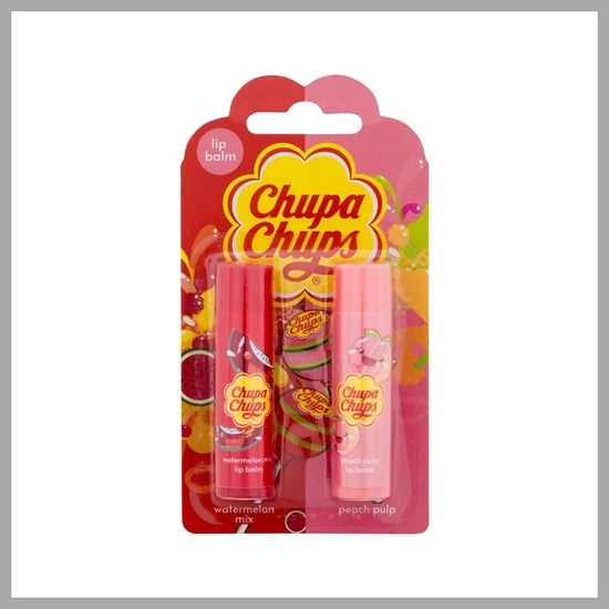 Chupa Chups ajakbalzsam szett – Watermelon & Peach CHU7032