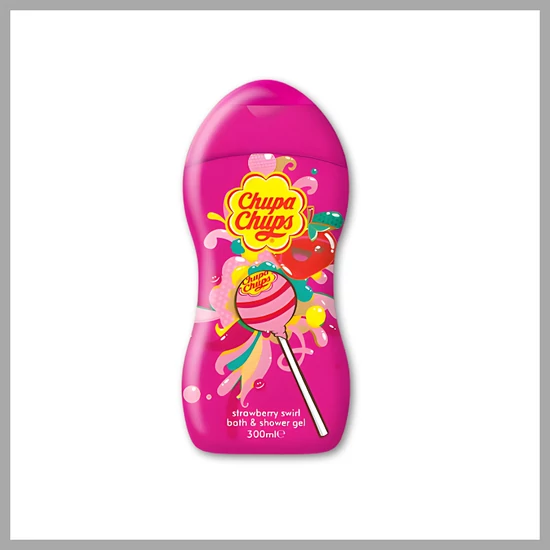 Chupa Chups Strawberry fürdő- és tusfürdő gél – 300 ml CHU7063B