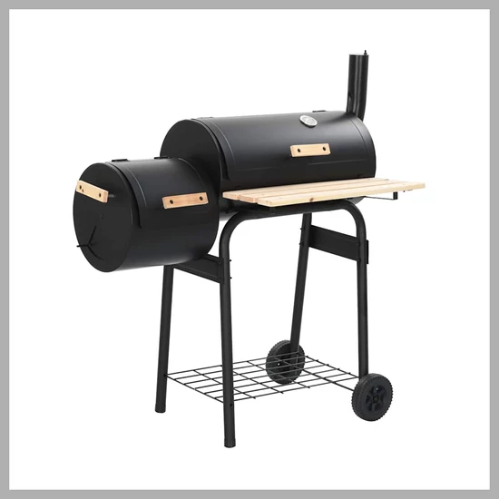 VOREL – BBQ grill füstölővel és hőmérővel 99513