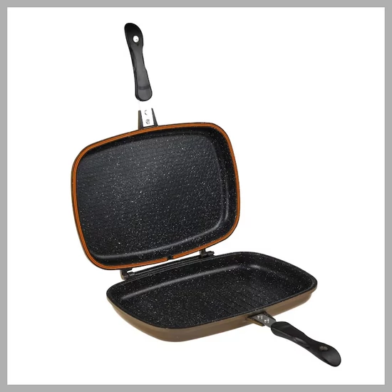 Dupla serpenyő márvány bevonattal, 28 cm DADG28