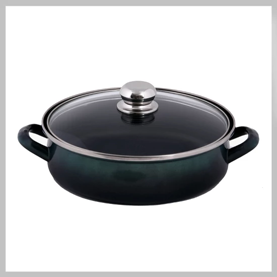 Bonyhádi Platinum FÜLES teflon szeletsütő üvegfedővel 28 cm - 4,25 L 5991559923511