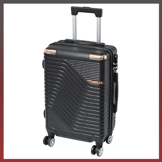 Leziter TraveLux Pro kabinbőrönd keményfedeles fekete 833-BL20