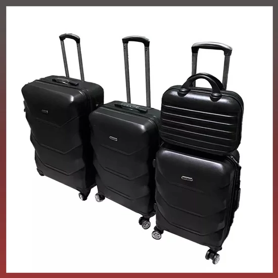 Leziter TraveLux Max bőrönd 4 részes szett fekete LTRMBS-BL