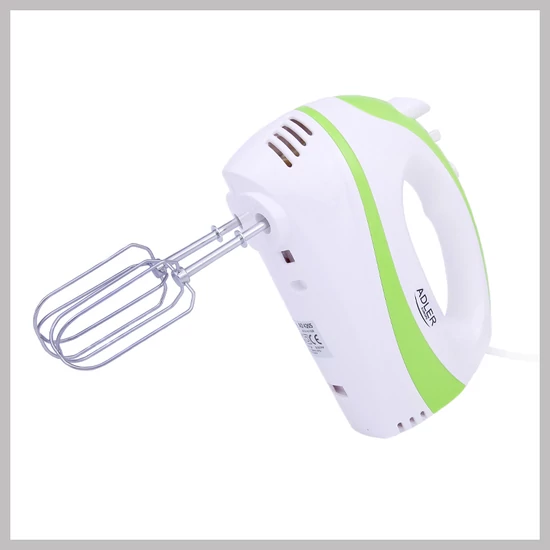 Adler kézi mixer, 300W – fehér-zöld AD4205G