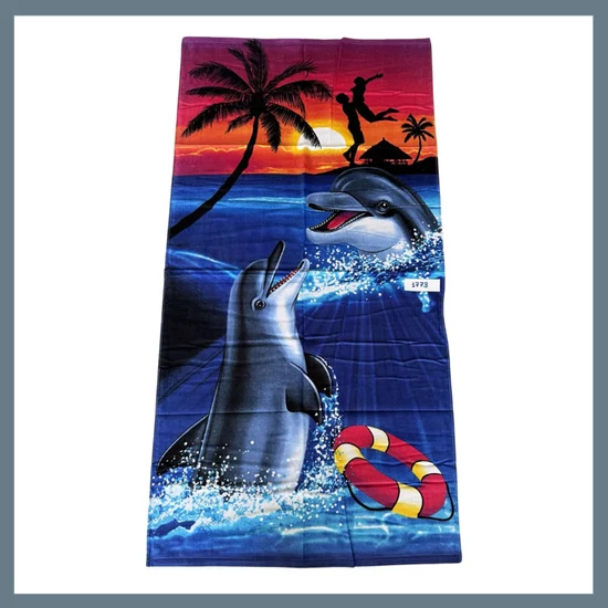 Strand törölköző 70 x 140 cm - Delfin mintás 1773