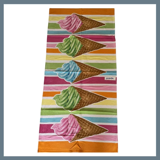 Strand törölköző 70 x 140 cm - Fagyi mintás 242454