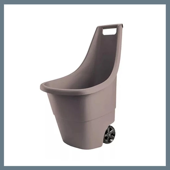 Easy go breeze műanyag kerti talicska 50 l - Taupe 231353