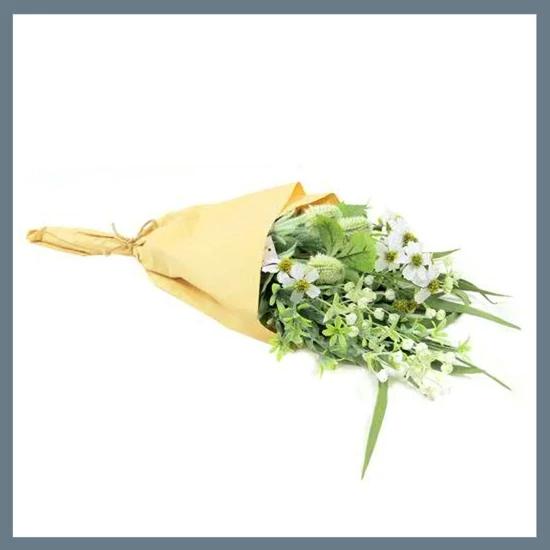 Művirág csokor papírzacskóban 55 cm 79224