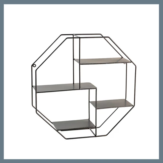 Fém polc 44 x 11 x 44,5 cm falra szerelhető 89564