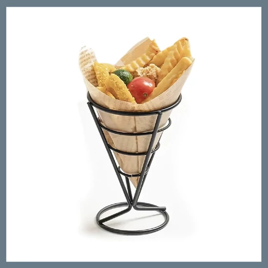 Tölcsér alakú tálalókosár 9,5 x 14,5 cm BY01015377982