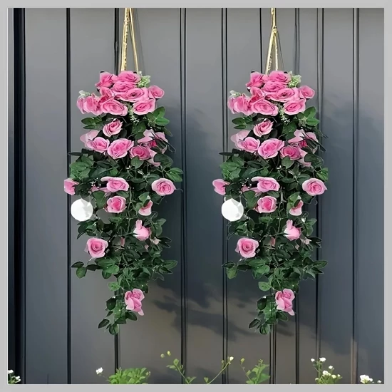 2 db függő műrózsa díszcsokor HN1203321 