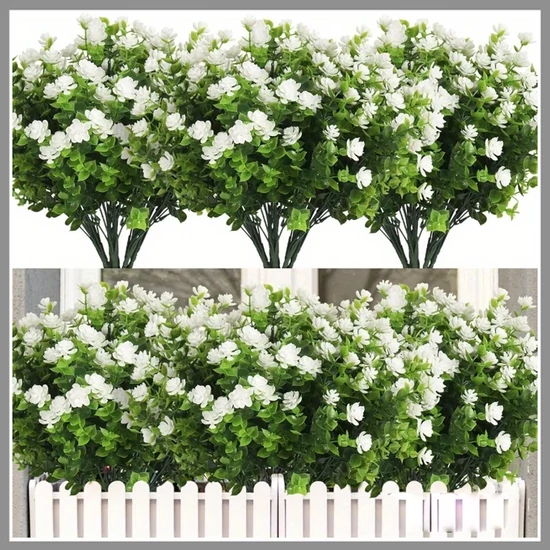 12 köteg fehér kamélia művirág WH1080066