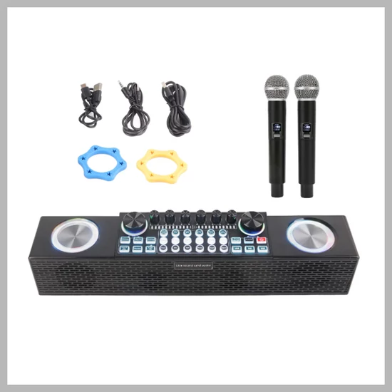 LIVE SOUND CARD audio integrált készlet – 2 mikrofonnal – KE25-145