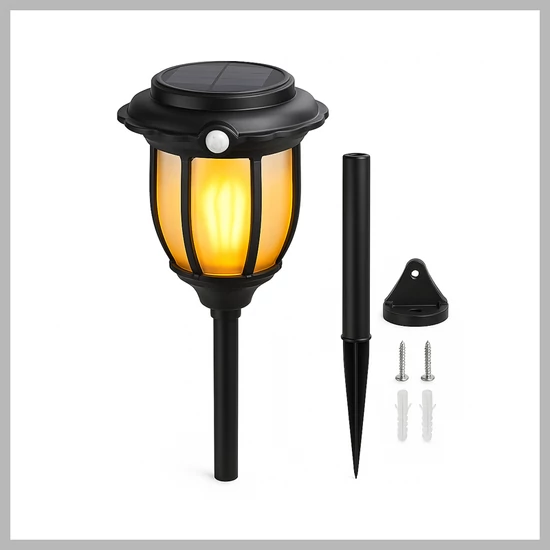 Napelemes LED kerti lámpa mozgásérzékelővel KE25-58