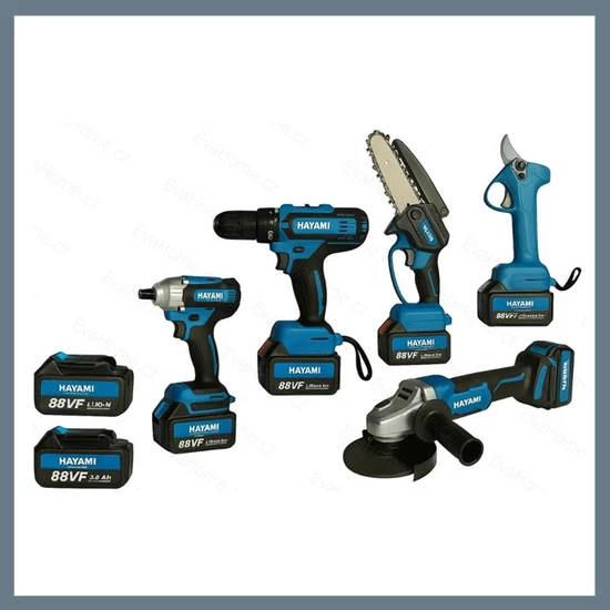 Hayami 5 részes akkus szerszámkészlet 88V HA‑1022