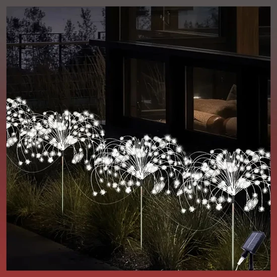 4db 240 LED-es napelemes tündérfény hidegfehér VT308738-240H