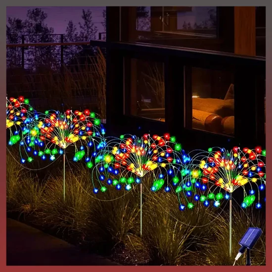 4db 240 LED-es napelemes tündérfény színes VT308738-240SZ