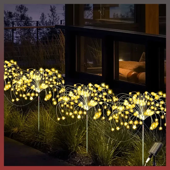 4db 320 LED-es napelemes tündérfény melegfehér VT308738-M320