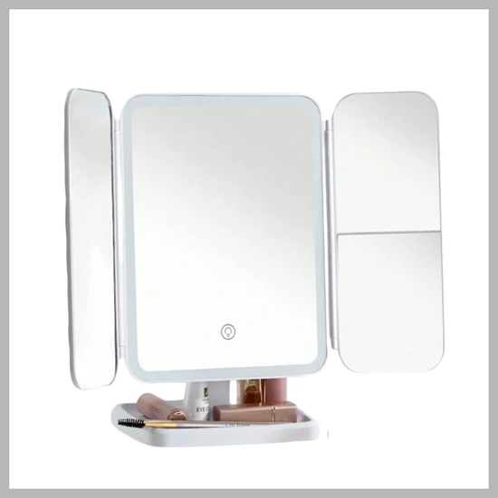 Kétoldalas LED sminktükör 56479416